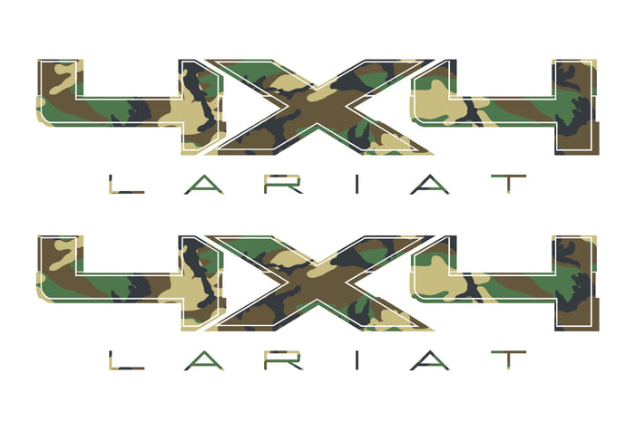 4X4 LARIAT Bedside Forest Decal Fits Ford Trucks 2008-2017 F150-250 SUPER DUTY