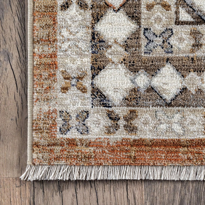 4x6 Vanesa Medallion Fringe Area Rug