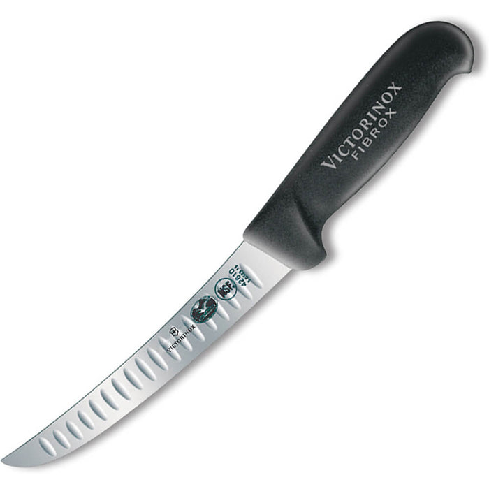 6" Stiff Wide Curved Granton Boning Knife 5.6523.15