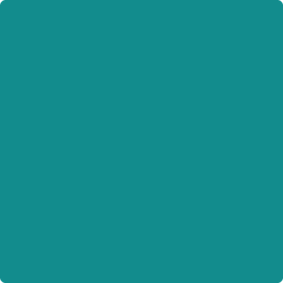 734-Tropical: Teal a paint color by Benjamin Moore avaiable at Clement's Paint in Austin, TX.