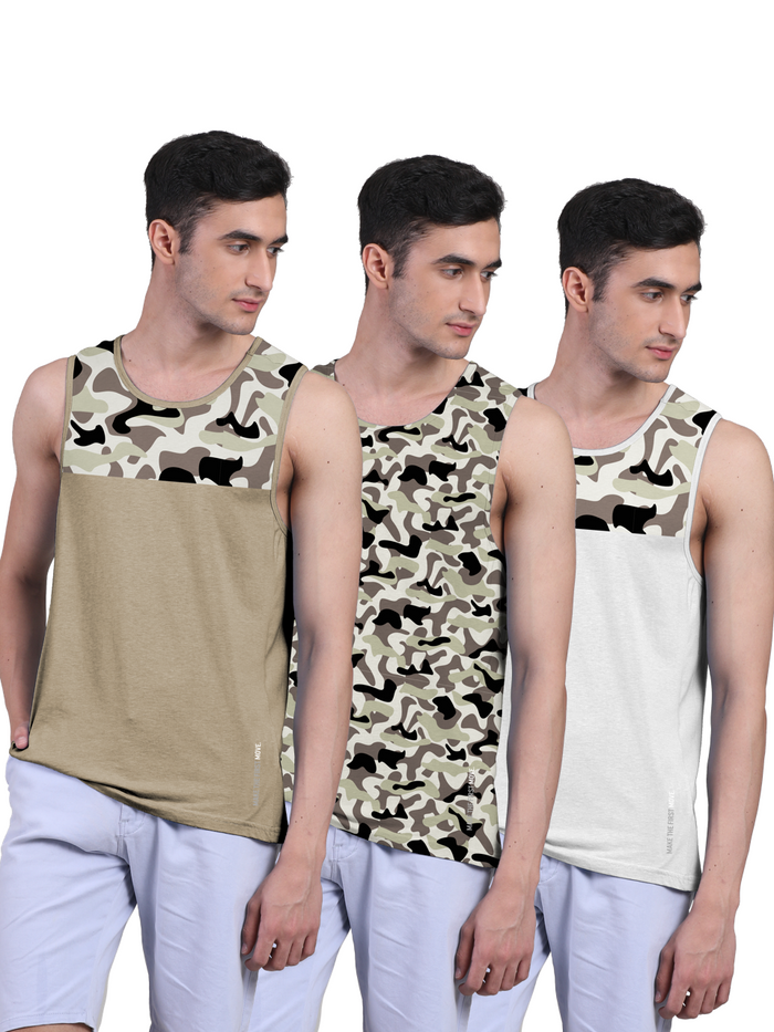 Sand; Camouflage; White / S