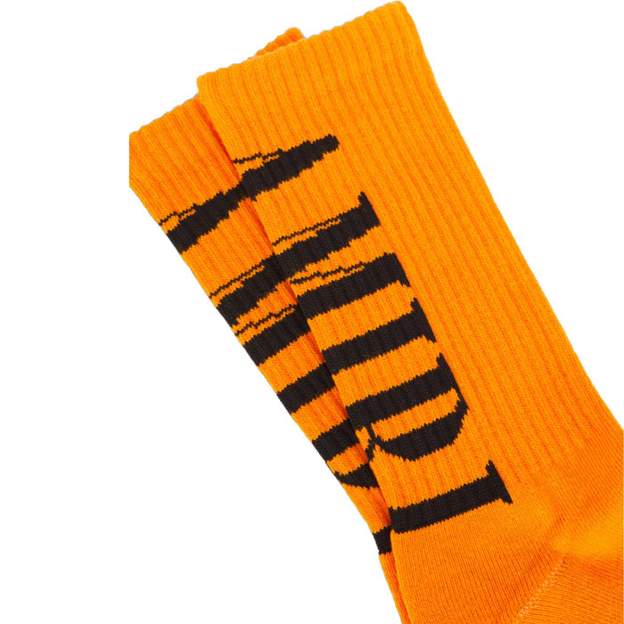 Amiri Vertical Core Logo Socks Orange