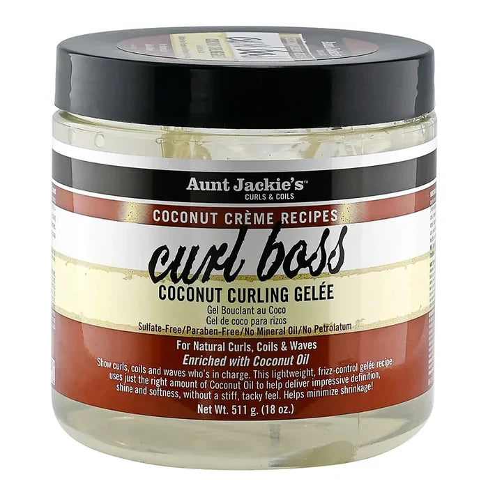 Aunt Jackie's Coconut Créme Recipes Curl Boss Coconut Curling Gélee 15oz