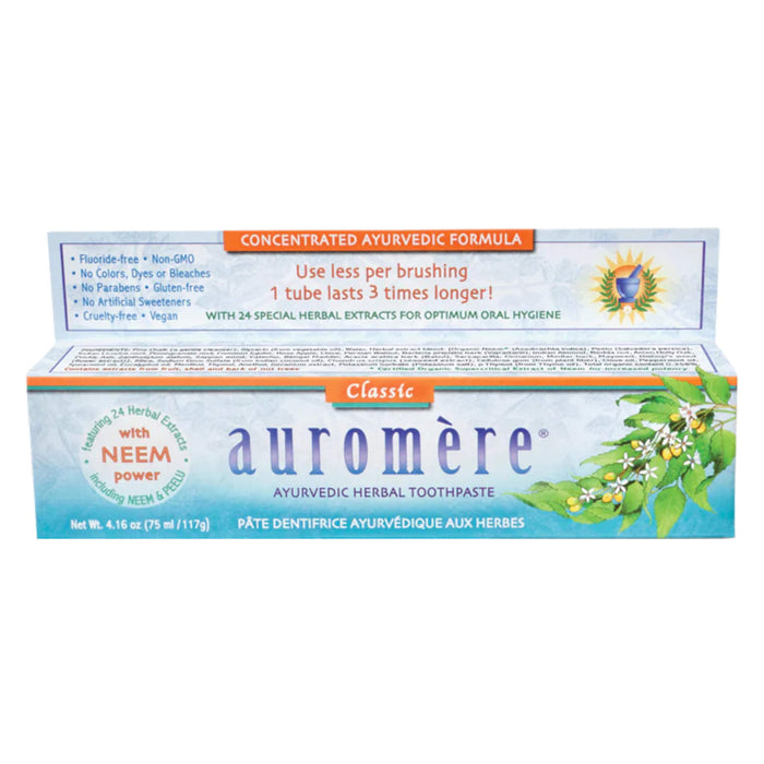 Auromere AyurvedicHerbalToothpaste Classic 75ml/117g