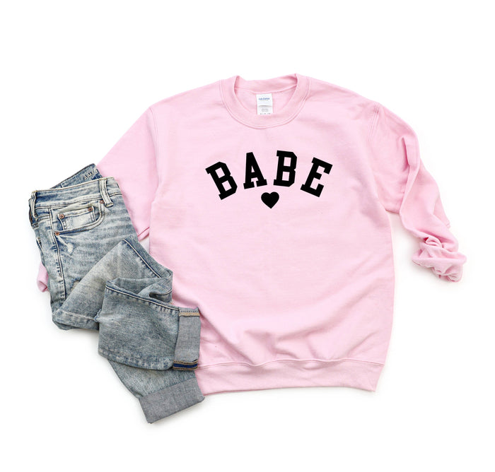 Babe Heart Sweatshirt