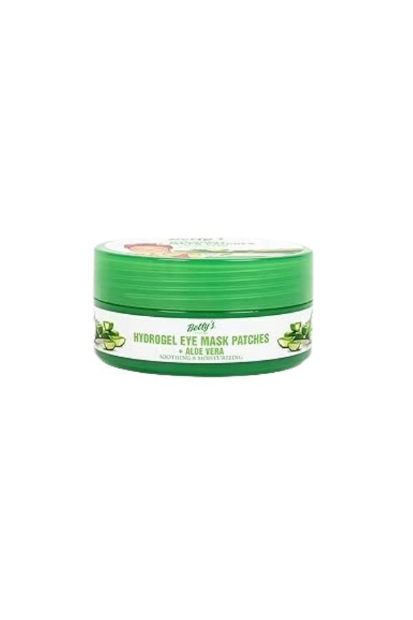 Bettyˋs Nature Hydrogel Eye Mask Patches with Aloe Vera, Soothing & Moisturising, Pack of 60, Vegan