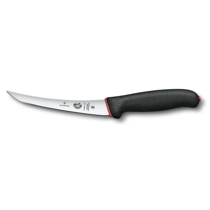 Boning Knife, 6" curved, Super Flex narrow blade, black Dual Grip handle 5.6663.15D