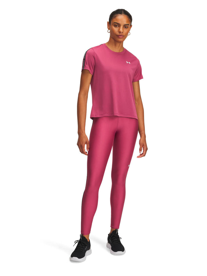 Calza de entrenamiento para mujer Tech Wordmark Tape rojo Under Armour