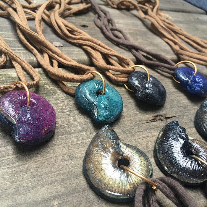 CAST AMMONITE PENDANT