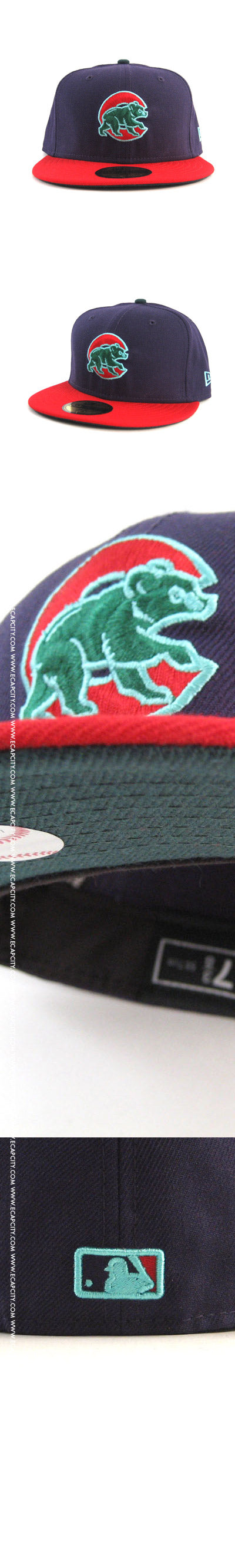 Chicago Cubs New Era 59FIFTY Fitted Hat (PURPLE RED)