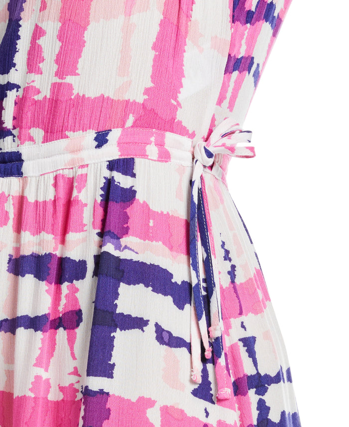 Paisley Print V-neck Maxi Dress (Strawberry Moon)