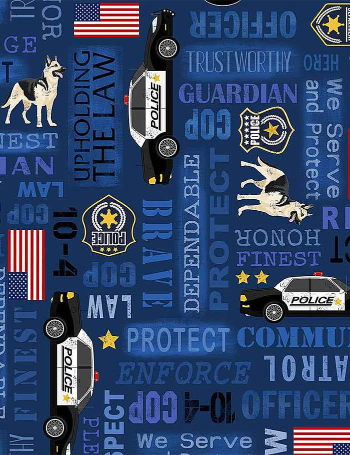 EVERYDAY HEROS - POLICE WORDS (4 YARDS)