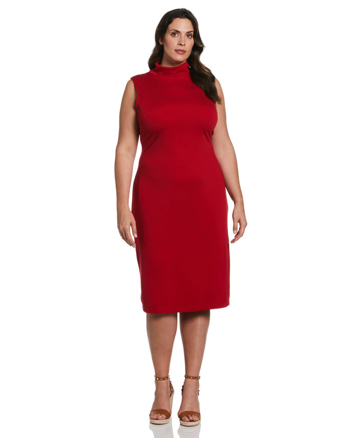 Funnel Neck Dress (Ruby)