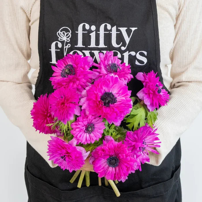 Fuschia Levante Anemones Apron - Image