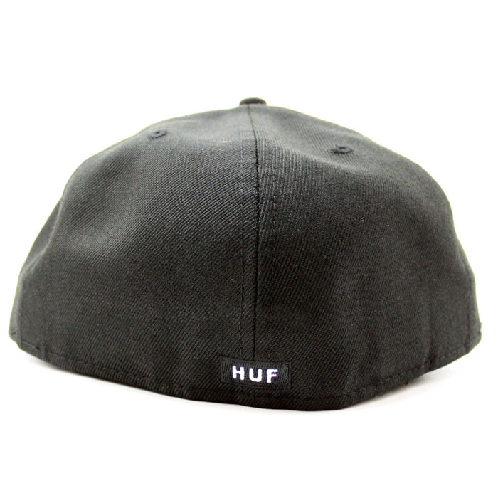 Huf New Era 59Fifty Fitted Hat (Black Green Under Brim)