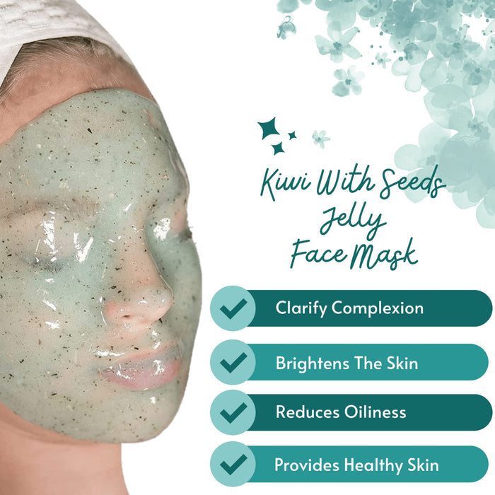 Kiwi With Seed Jelly Mask 1kg - Hydrating, Nourishing & Exfoliating Skin Care Treatment - SD Cosmetics Care