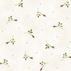 LAST CHANCE - ROSES ON THE VINE - ROSE BUDS (2 7/8 YARDS)