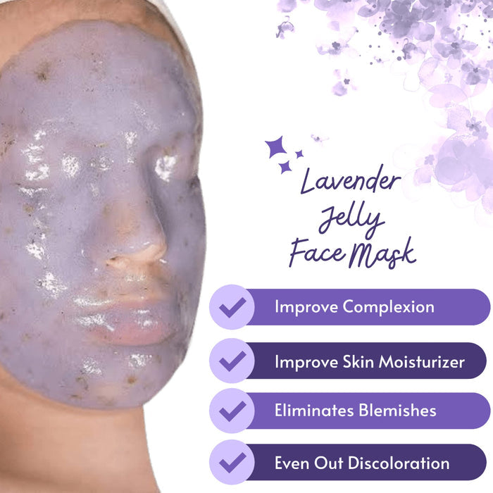 Lavender Jelly Mask 1Kg - Hydrating, Soothing & Nourishing Skincare Treatment - SD Cosmetics Care