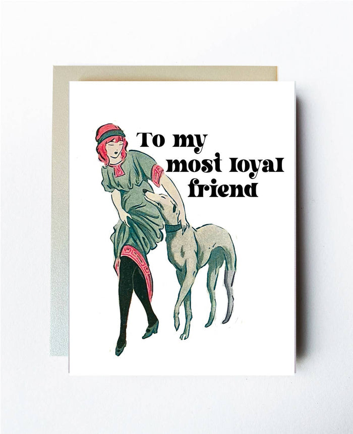 Loyal Friendship Card by The Twentieth featuring elegant design, perfect for expressing appreciation and friendship.