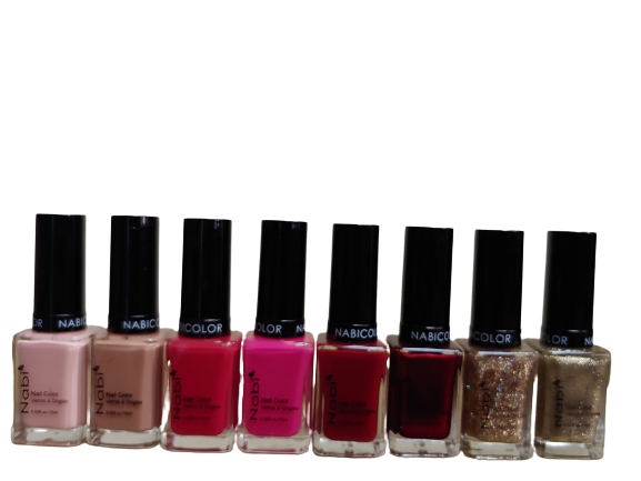 N48R-E - 8 PCS Nabi 5 Nail Polish Set E