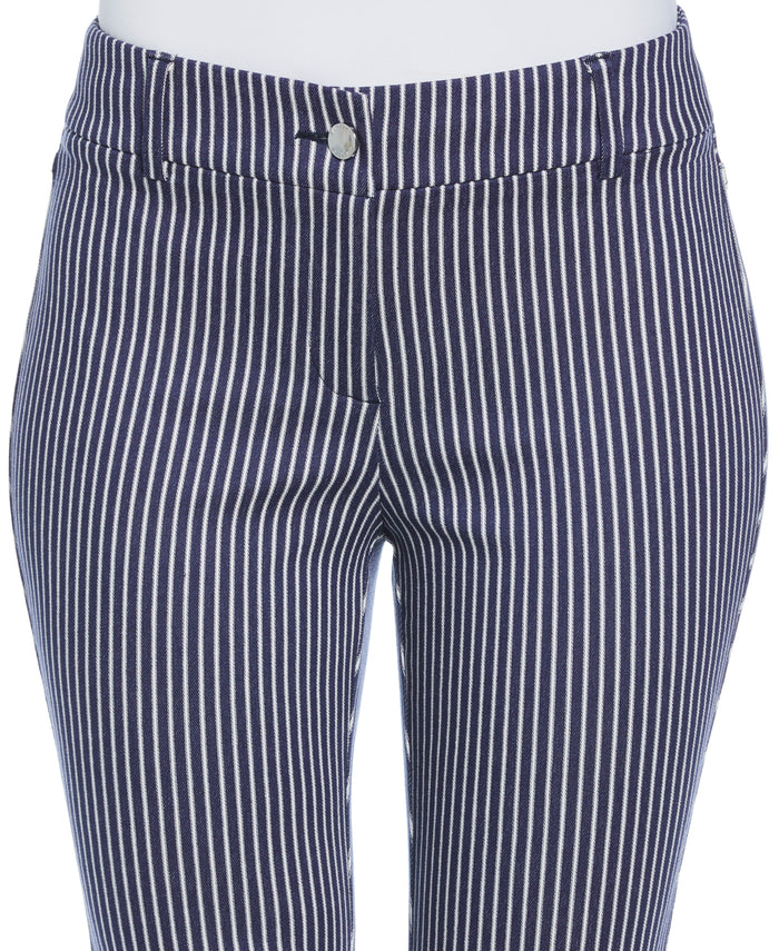 Navy Stripe Back Yoke Pants (Peacoat)