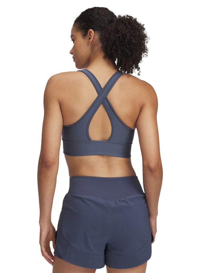 Sostén deportivo Under Armour crossback long gris para mujer