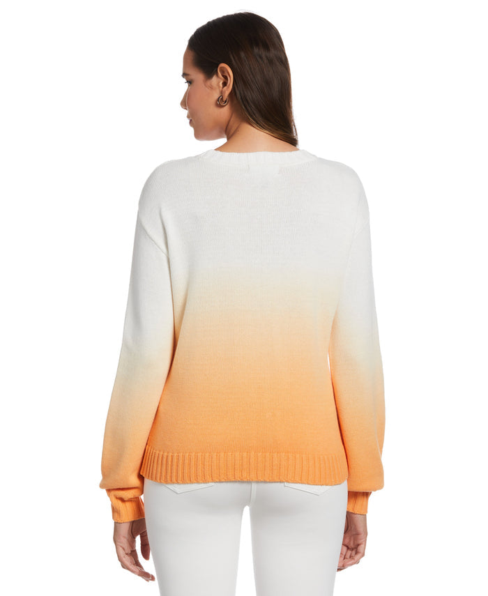Ombre Pullover Sweater (Mock Orange)