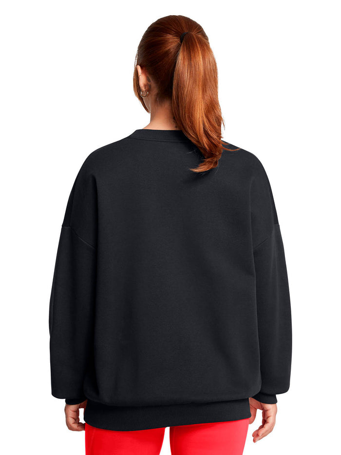 Polerón Lifestyle para mujer Rival Fleece Oversized negro Under Armour