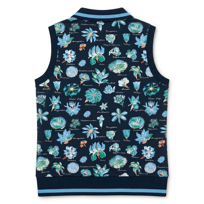 POLO SANS MANCHES PENGUIN TEXTBOOK FLORAL SLEEVELESS GOLF POLO FEMME