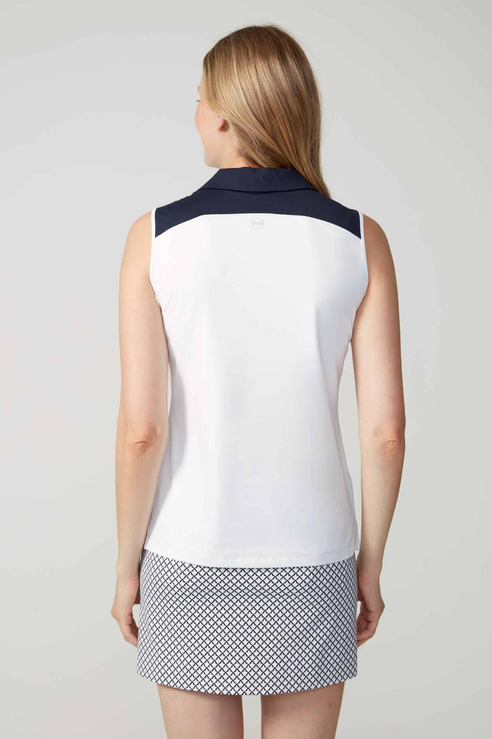 POLO SANS MANCHES SWING CONTROL AVEC CONTRAST