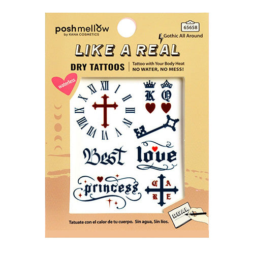 Posh Mellow Like A Real Dry Tattoo Stickers