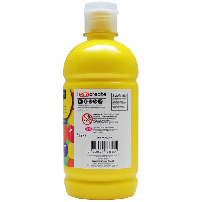 Poster Paint 500ml (16.91 US fl.oz) - Yellow Mid