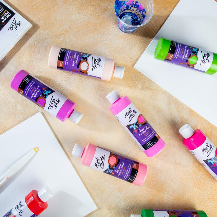 Pouring Acrylic Paint Premium 240ml (8.12 US fl.oz) - Hot Pink