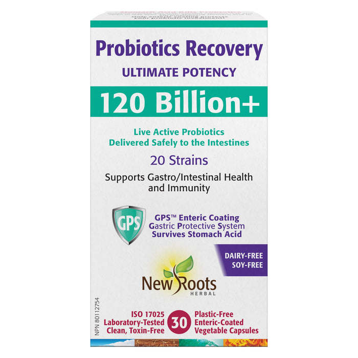 Box of New Roots Probiotics Recovery 30 Vegetable Capsules