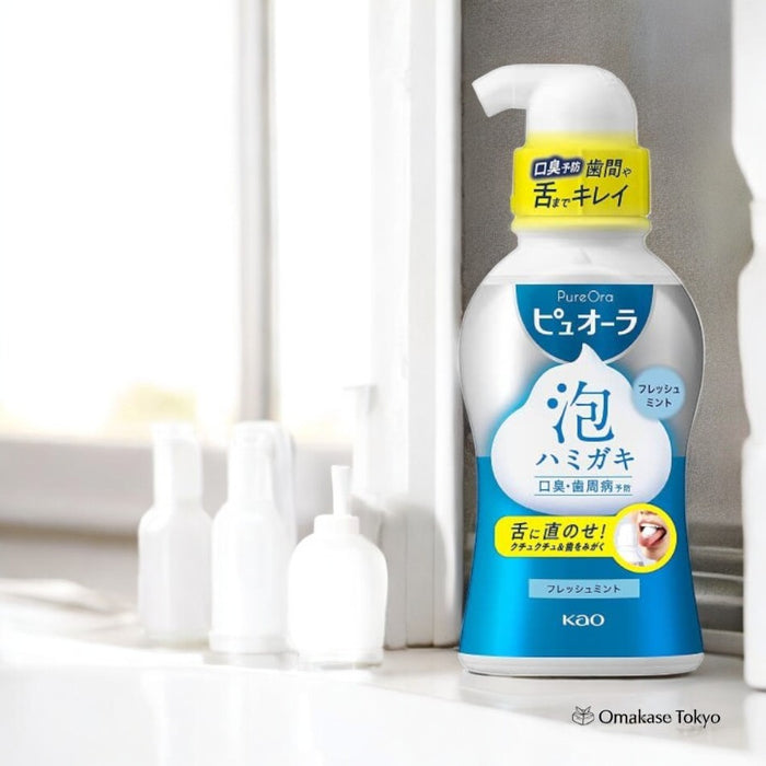 PureOra Foamed Toothpaste Fresh Mint Flavor 190ml