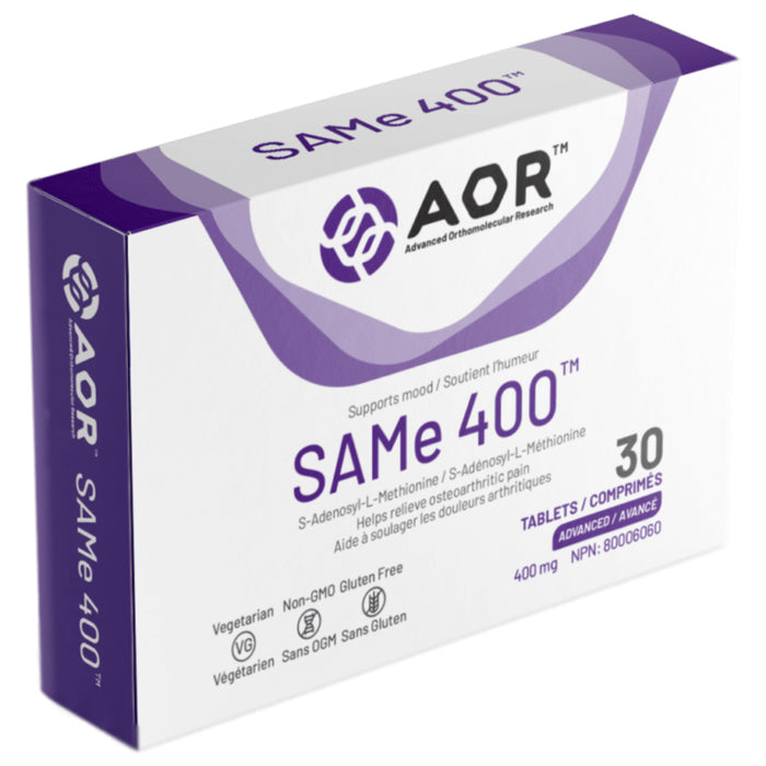 Box of AOR SAMe 400 400mg 30 Tablets