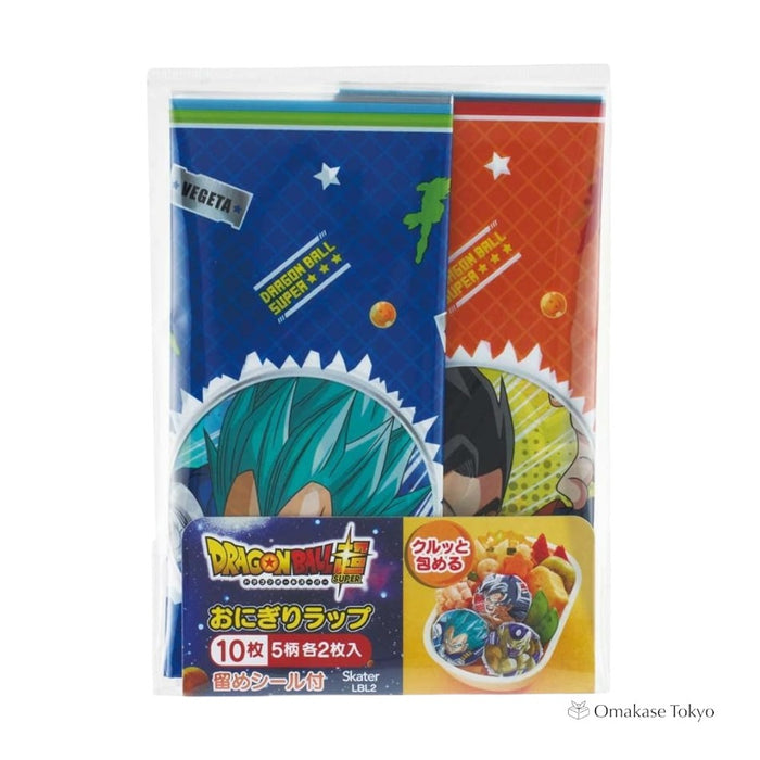 Skater Dragon Ball Super Onigiri Rice Ball Wrap 10 Pieces