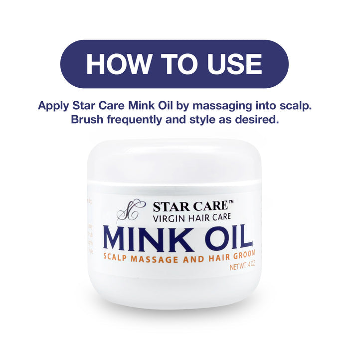 Star Care Virgin Hair Care Mink Oil Hair Groom 4oz