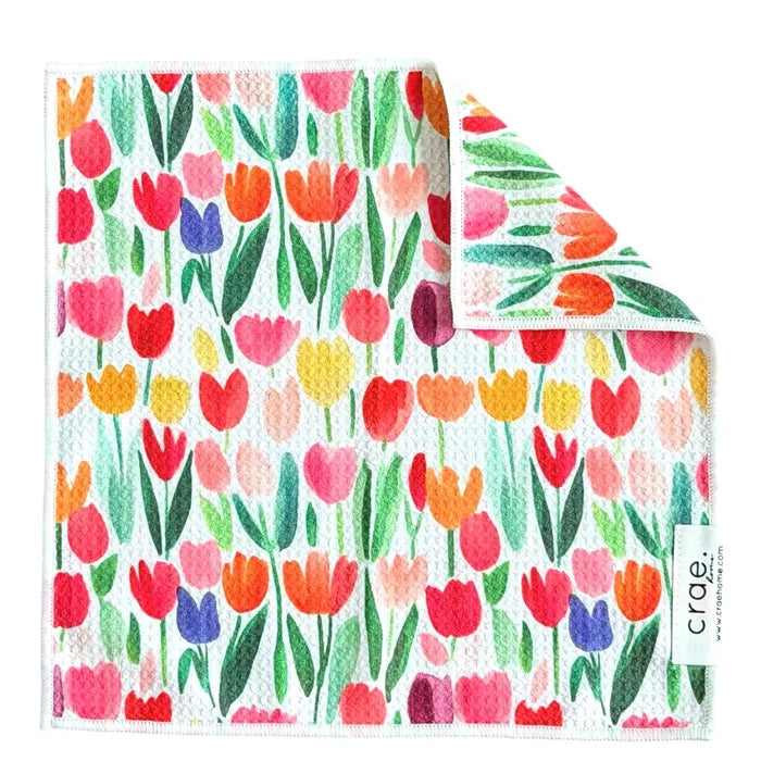 Tulip Time Crae Washcloth