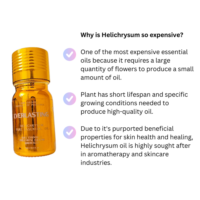 100% Pure Helichrysum Essential Oil from France
