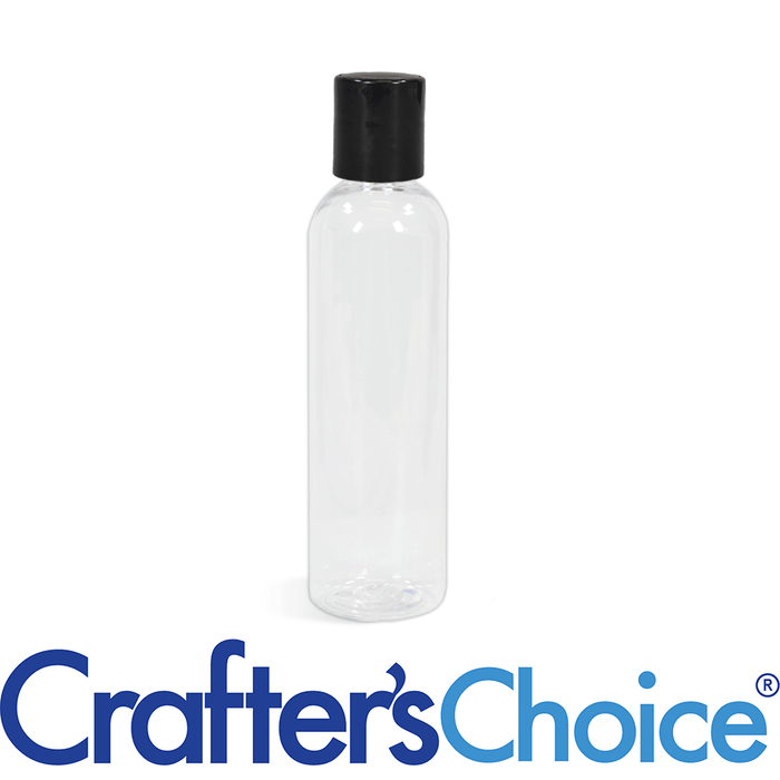 2 oz Clear Bullet with Black Disc Top Set