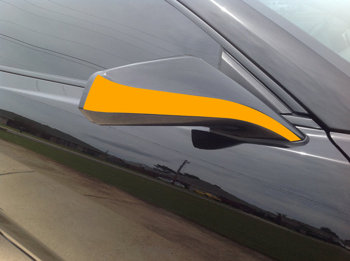 2010-2014 CHEVY CAMARO SIDEVIEW MIRROR VINYL ACCENT DECAL RACING SS RS LS LT EMBLEM-0054