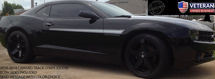 2010-2015 CHEVY CAMARO RACING TRACK STRIPE VINYL DECALS SS RS LS LT