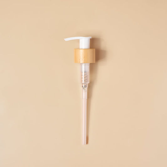 24/410 Bamboo & White Lotion Pump Top