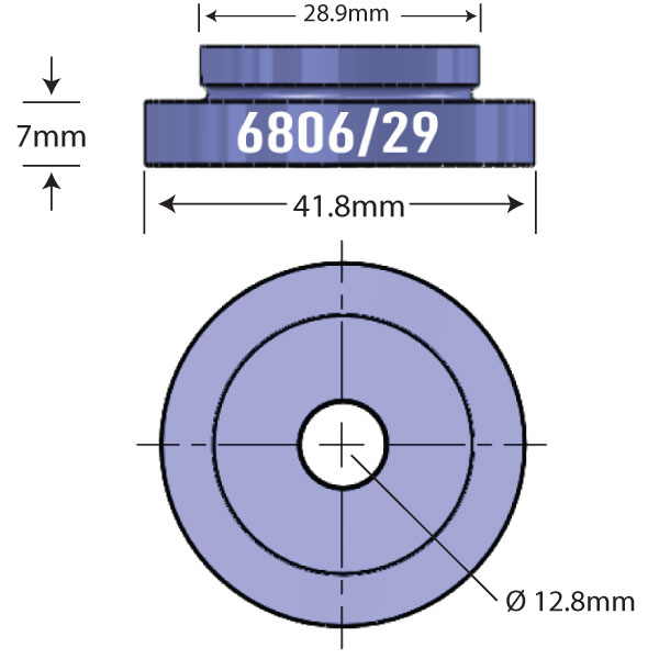 29MM x 42MM Open Bore Adapter