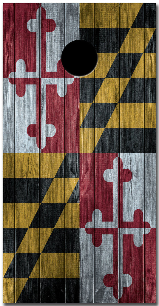 Maryland Custom Cornhole Vinyl Wrap
