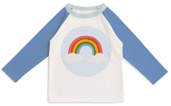 3/4 SLEEVE BASEBALL TEE - RAINBOW