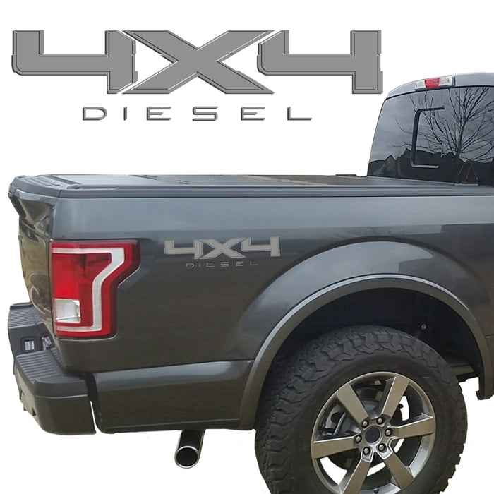 4X4 DIESEL BEDSIDE VINYL DECAL FIT FORD TRUCKS 2008-2017 F250 F350 SUPER DUTY 0009