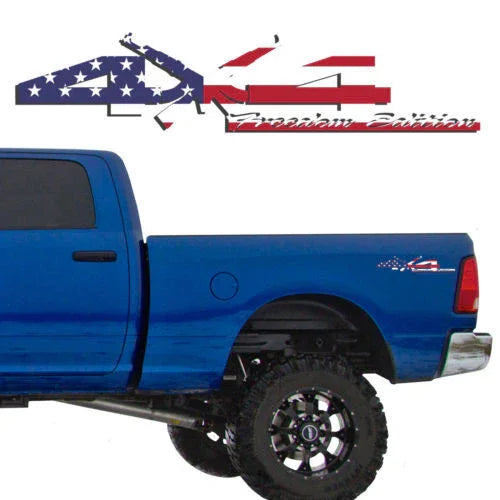 4X4 Freedom Edition AK47 Vinyl Decals Fits Dodge Truck 2006-2016 1500 2500 3500