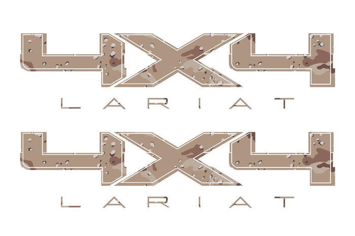 4X4 LARIAT Bedside Desert Decal Fits Ford Truck 2008-2017 F150-250 SUPER DUTY
